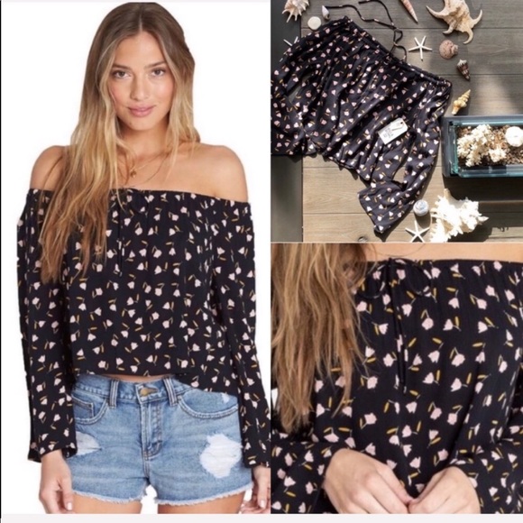 🌴🌼BILLABONG- LIGHT IT UP BLOUSE🌼🌴 - Picture 8 of 8